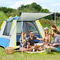 210D أكسفورد القماش خيمة عائلية مقاومة للماء 2-4 أشخاص مع توب Rainfly