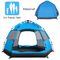 IPS6 خيمة منبثقة مقاومة للماء باللون البرتقالي والأزرق خيمة من 3 إلى 4 أشخاص 240 * 200 * 135 سم
