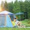 خيام منبثقة مقاومة للماء مكونة من 2-3 أشخاص ، خيمة منبثقة للتخييم 10S مع غطاء للشمس