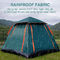 خيمة فورية أوتوماتيكية مقاومة للرياح مقاومة للماء سهلة الإعداد 3-4 أشخاص للتلألؤ